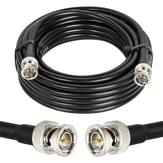 XRDS -RF 20FT SDI Cable, BNC Male Digital Video Cable 75 Ohm RG59 BNC Cables Supports HD-SDI/3G/6G-SDI/4K/8K