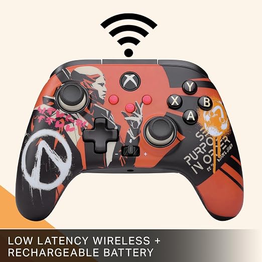 PowerA Wireless Controller for Xbox Series X|S - Borderlands SE, hall effect thumbsticks, low latency wireless, officially licensed, works with Xbox One and Windows 10/11