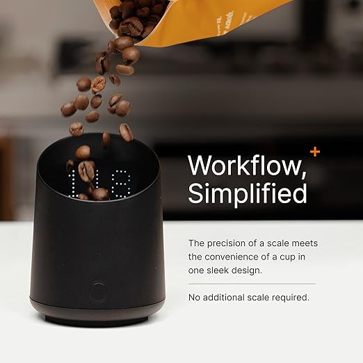 Subminimal Subscale Digital Dosing Cup with LED Display – Sleek & Precise Scale - Dosing & Brewing Accessories, Measures Coffee Grounds for Espresso - Black