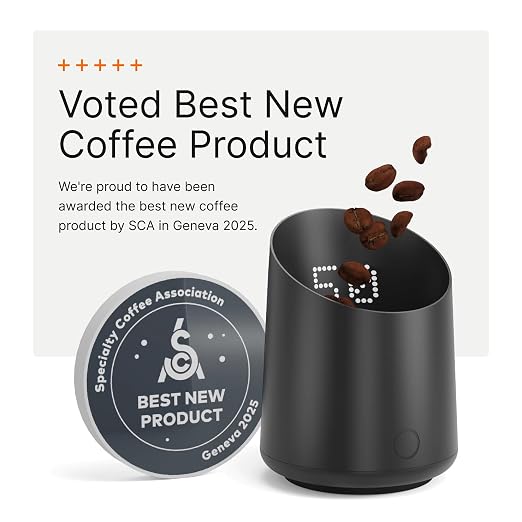 Subminimal Subscale Digital Dosing Cup with LED Display – Sleek & Precise Scale - Dosing & Brewing Accessories, Measures Coffee Grounds for Espresso - Black