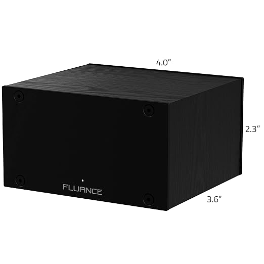 Fluance PA10 High Fidelity Phono Preamp (Preamplifier) with RIAA Equalization for MM Turntables/Vinyl Record Players with RCA Cable (3ft) and Ground Wire (3ft)