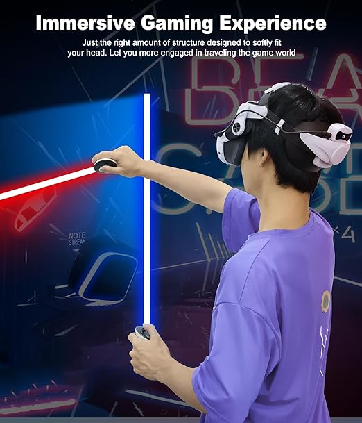 Head Strap for Quest 3/3S & Quest 2 with Battery, Comfor VR Accessory with 2 Adjustable Knobs to Adjust for Head Fit, Elite Strap with 7500mah Battery & Charging Station for Extended 3H Playtime