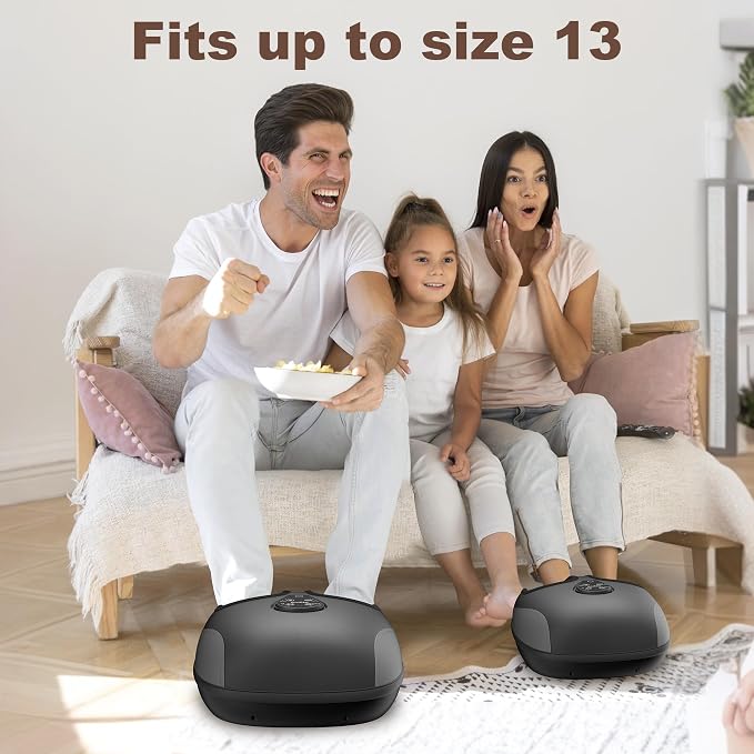 Heycool Shiatsu Foot Massager with Heat, Deep Kneading, Compression & Vibration Foot Massager Machine with Remote Control, Fits Size 13 for Home Relaxation, Office Workers & Seniors