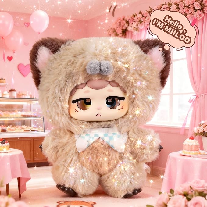 𝐀𝐈-𝐩𝐨𝐰𝐞𝐫𝐞𝐝 Plush Interactive Toy with Multiple Languages Switchable, Mini Communicatible Companion Bauble, Creative Simulated Rechargeable Doll Plaything for Kids Children Ages 3+ (8" High)