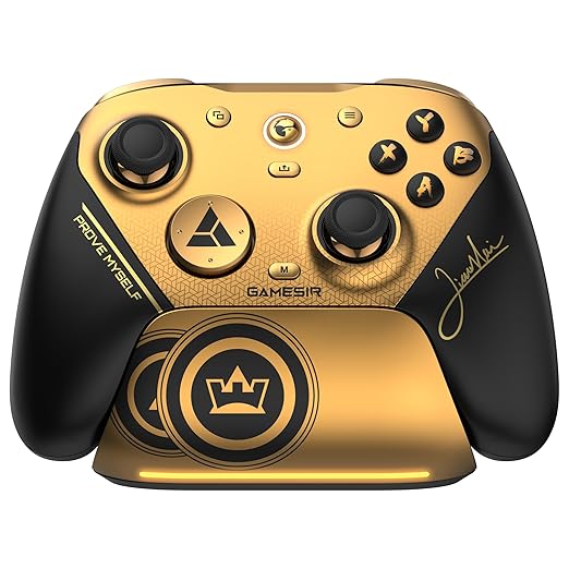 GameSir G7 Pro 8K PC Wireless Gaming Controller, 8000Hz Polling Rate, Gen 2 TMR Joysticks, Hall Effect Triggers, 4 Programmable Buttons, Charging Dock, Esports Controller for FPS & Competitive Gaming - Champion Edition