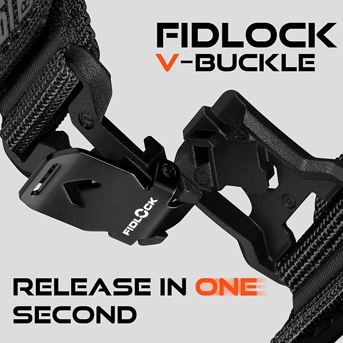 Bandletic Compatible with Garmin Fenix 5 6 7 Watch Band - 22mm Easy-Fit Rugged Nylon Strap with Magnetic Fidlock V-Buckle for Fenix 8 47mm/7 6 Pro/5 Plus/Forerunner 965/945/Approach S62/Instinct 3 2