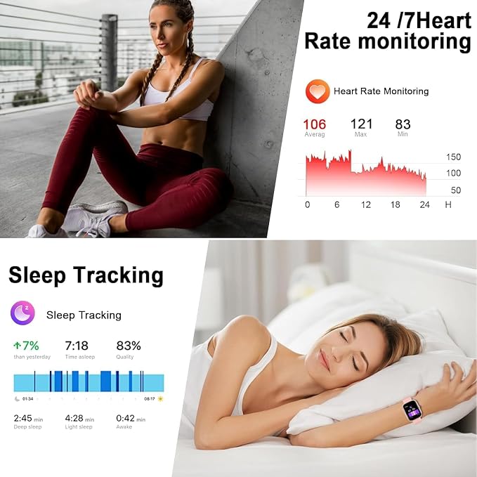 Smart Watch 2026 NEW 1.91" Smartwatch for Men Women(Answer/Make Call),Fitness Watch with 110+ Sport Modes, Reloj Inteligente with Sleep Monitor/Heart Rate/Step/Calories/IP68,for Android iOS, Gold Pink