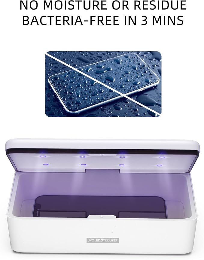 UV Light Sanitizer Box, UVC Phone Sanitizer Box for Smartphone,Jewellery and Household Items | UVC Technology, For Smartphone, For Jewellery, For Household Items
