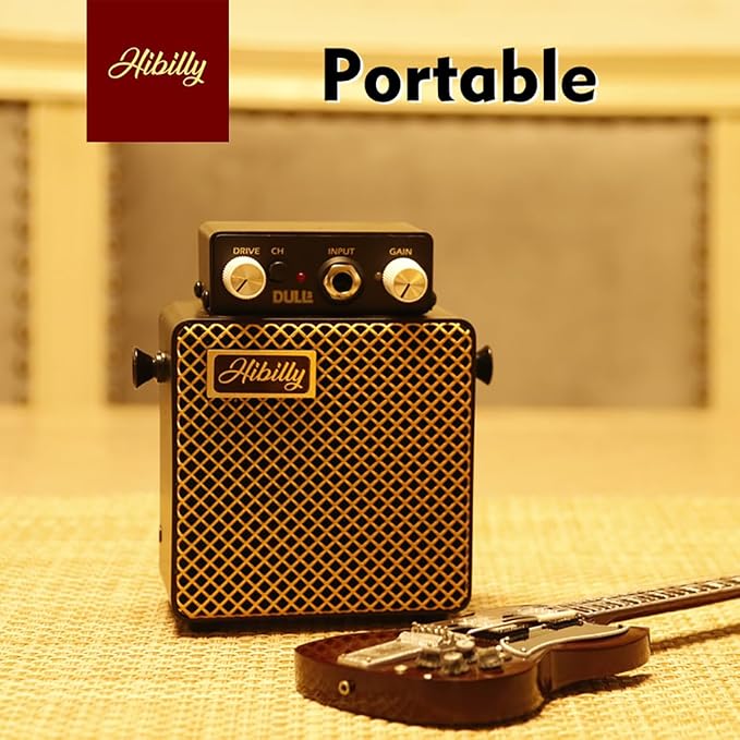 Mini Pocket Guitar Amplifier and Micro Amp for Professional Performances and Practice Sessions Color (Darkling Black - Dull 3 Guitar)
