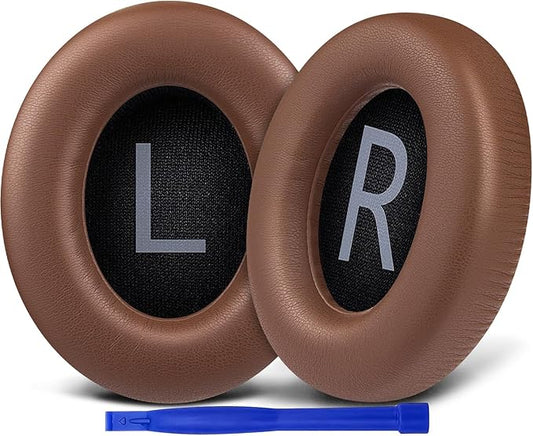SOULWIT Replacement Earpads for Bose 700 (NC700) Wireless Headphones, Ear Pads Cushions with Softer Protein Leather, High-Density Noise Cancelling Foam, Added Thickness - Coffee