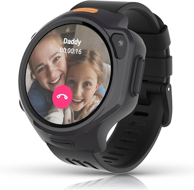 myFirst R2 Kids Smart Watch, 4G GPS Tracker with Video Calling, SOS Safety & Parent App Control, AMOLED Display, Heart Rate Monitor, 5MP Camera, Birthday Gift for Boys Girls Ages 5–12