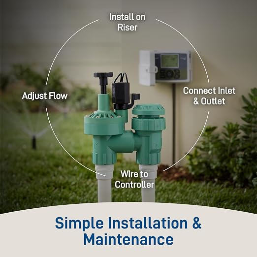 Orbit 57623 3/4" FPT 100 Series Anti-Siphon Automatic Sprinkler Valve with Flow Control (Pack of 2)