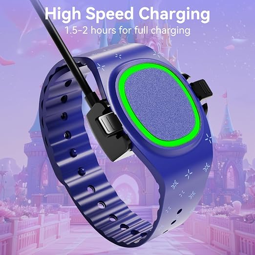 4 Port Magic Band Charger Charging Station Compatible with Disney Magic Band+ Plus, Multiple 4-in-1 MagicBand+ Charger for Multi MagicBand Plus,90 Min Full Charging for Disneyland Family Accessories
