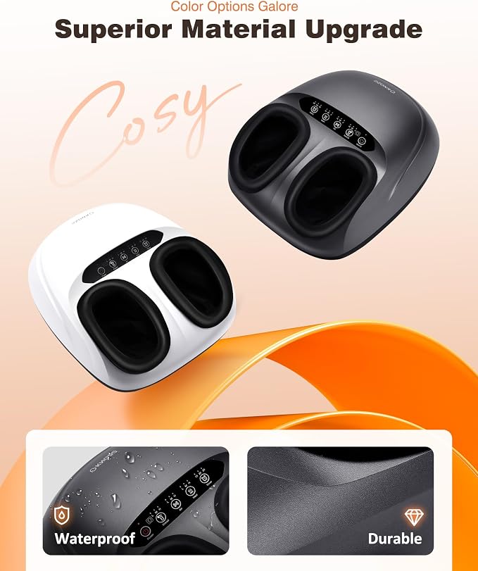 KNQZE Shiatsu Foot Massager with Heat, Compression, Deep Kneading Foot Massage for Plantar Fasciitis Relief, Remote Control, Multi Massage Modes, Auto Shut-Off Timer, FSA Eligible, Fathers Day Gift