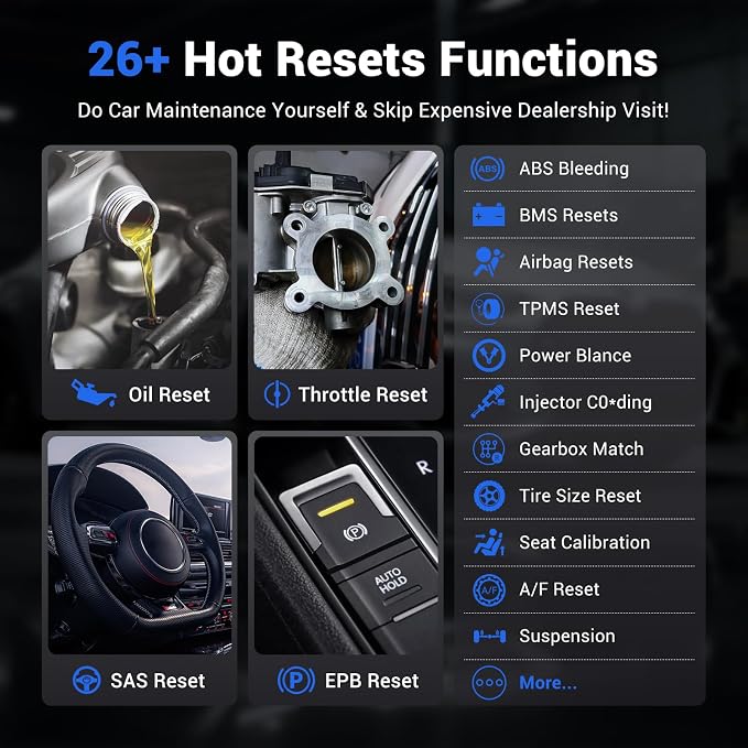 Bidirectional OBD2 Scanner Diagnostic Tool VDIAGTOOL D200, Bluetooth Scan Tool-Lifetime Free Updates, 26 Resets (Unlockable 49+), Full System Car Code Reader for iOS & Android, FCA AutoAuth & CAN-FD