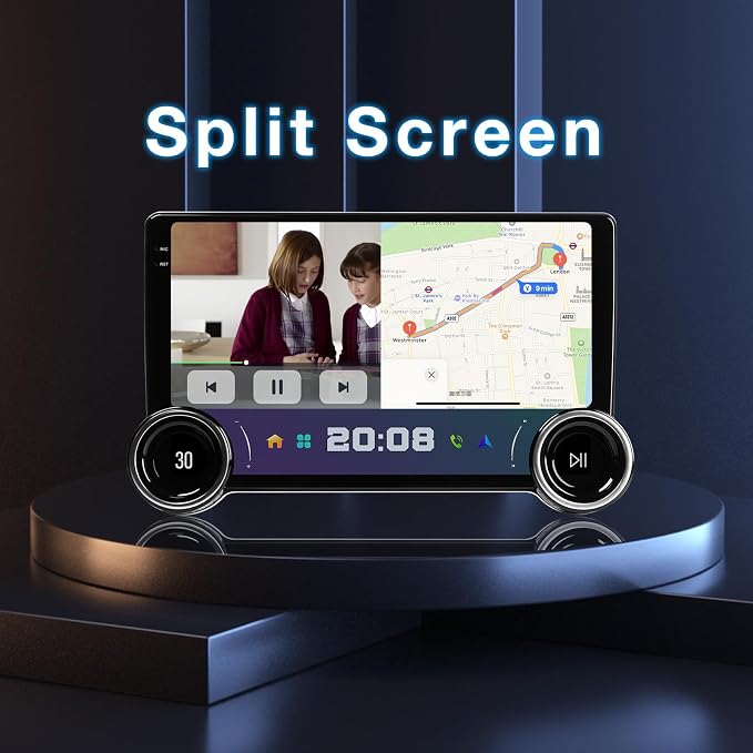 Binize 10.1 Inch Android 13 Single Din Car Stereo Radio Touchscreen Head Unit,GPS Navigation Receiver,Wireless Carplay/Andriod Auto Bluetooth,FM,Mirror Link,Backup Camera