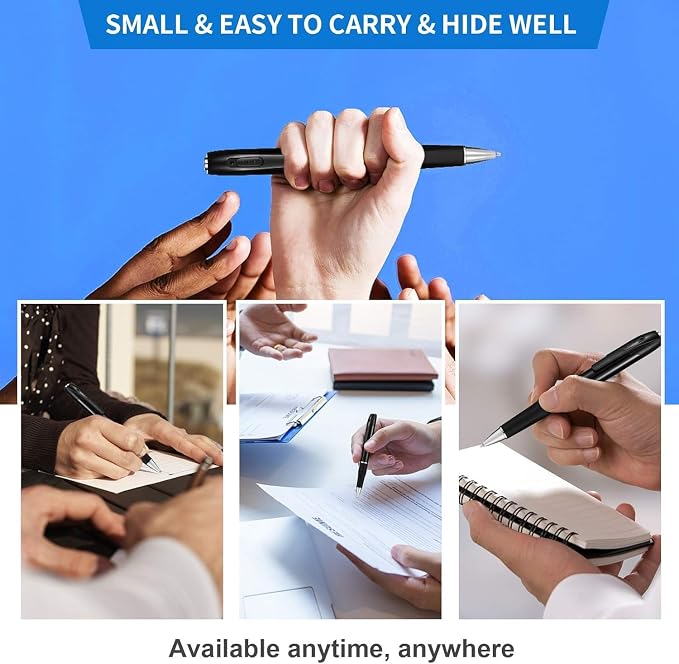 64G Mini Hidden Camera，1080P Mini Camera Pen 1080P Full HD Recorder，Easy to Use，150 Minutes Long Battery Life with Loop Recording for Indoor and Home【Supports 256GB SD Card】