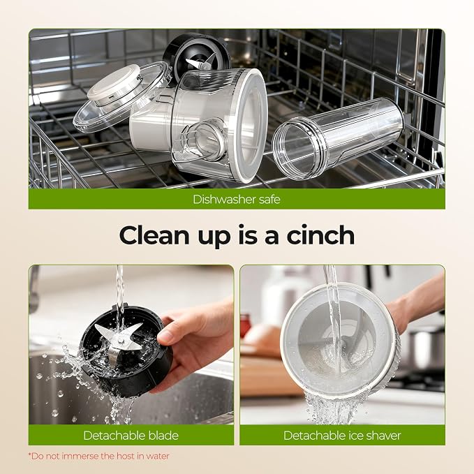 FEPPO Snow Cone Machine & Smoothie Blender 2 in 1, 700W Powerful Shaved Ice Machine Slushine Machine, Frozen Margarita Machine with Stainless Steel Blade, Smoothie Recipe, for Home Kitchen Party