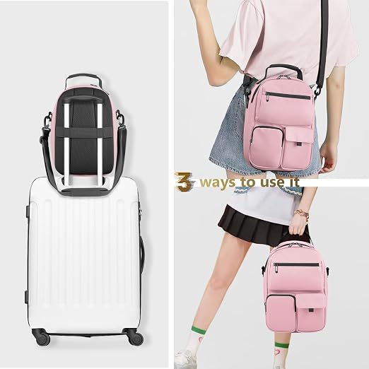 FOREGOER Carrying Case for Meta Quest 3/Oculus Quest 2, Hard Travel Storage Case Compatible with Meta Oculus Quest 2 Headset, Quest Pro and Accessories, VR All-in-One Gaming Headset (Pink)