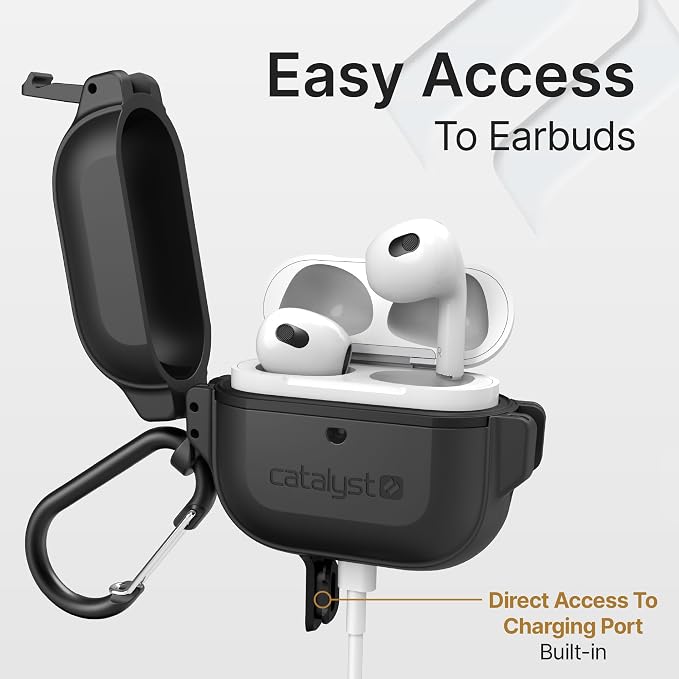 Catalyst AirPods 3rd Generation Case(2022), 330ft Waterproof Total Protection Case for AirPods 3, Shockproof for AirPods 3rd Generation, Durable Protective Case for AirPods 3 with Carabiner