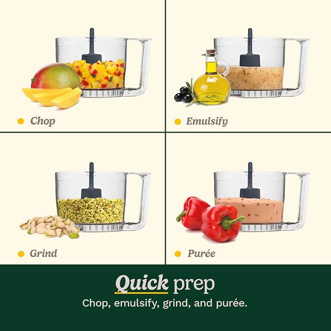 Cuisinart Mini-Prep Plus Food Processor, 3-cup Mini Food Processor to Chop Herbs, Vegetables, and Hard Cheese, 3-cup Work Bowl, Reversible Stainless Steel Blade, DLC-2APK, Pink