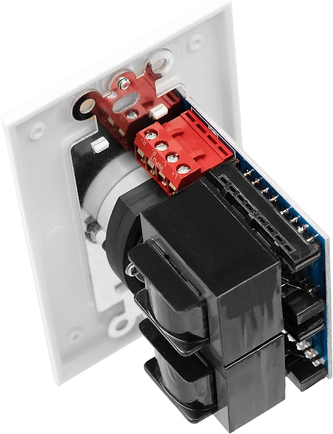 OSD Audio 100W in Wall Volume Control, Impedance Matching Speaker Control, Rotary Knob, White, SVC100, 2 Pack