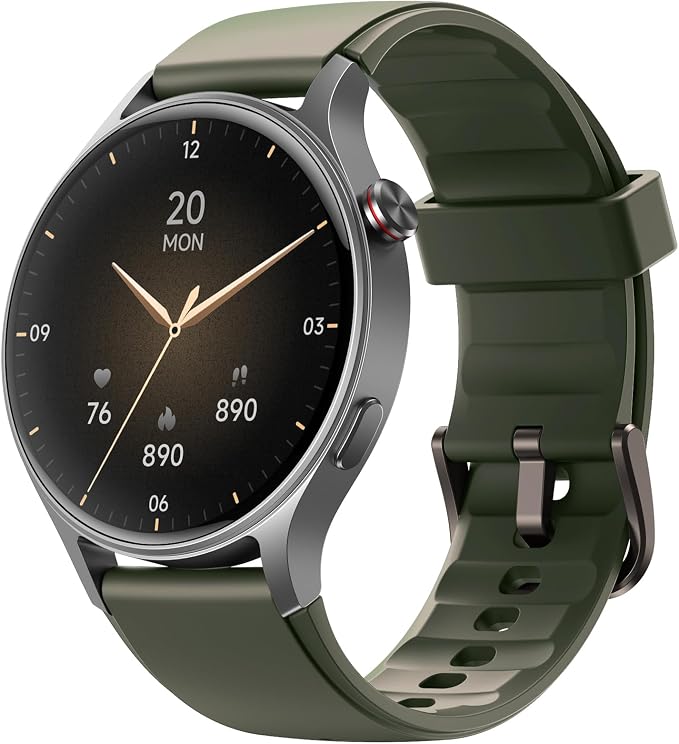Fitpolo Smart Watch for Men Women,1.3" AMOLED Touchscreen Fitness Tracker, Make/Answer Calls, Heart Rate SpO2 Monitor, 3ATM Waterproof, Sleep & Activity Tracking Smartwatch for Android Phones iPhone