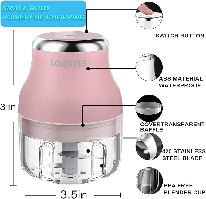 10 Blades Chopper & 100ML Garlic chopper 23-in-1 Multifunctional Kitchen Powerhouse‌