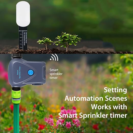 Smart Soil Moisture Meter: Zigbee Soil Moisture Sensor with App Control, Historical Record, Soil Tester with Moisture/Temperature Sensor, Tuya Zigbee Hub Required, Soil Meter for Garden, Plants