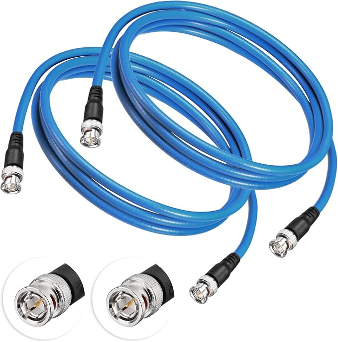 Superbat SDI Cable BNC Cable 3G/6G/12G HD-SDI Cable (Belden 1694A，6ft Supports HD-SDI/3G-SDI/4K/8K Camera SDI Video Cable Precision Video Cable (2Pcs)