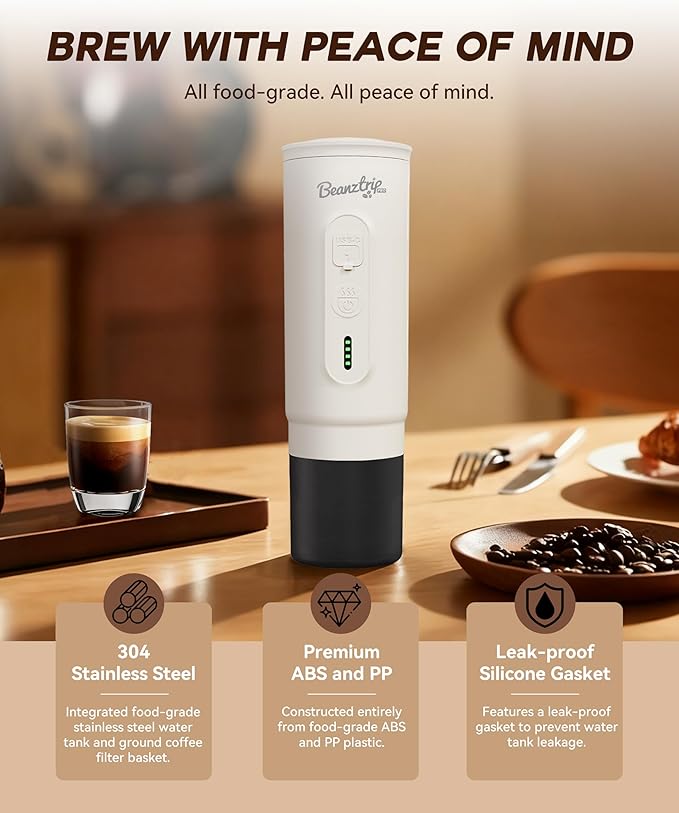 H02 PRO Portable Electric Espresso Maker, Portable Coffee Machine Compatible with NS Capsule Original Pods & Ground Coffee, Mini Travel Espresso maker for Camping, Hiking, RV