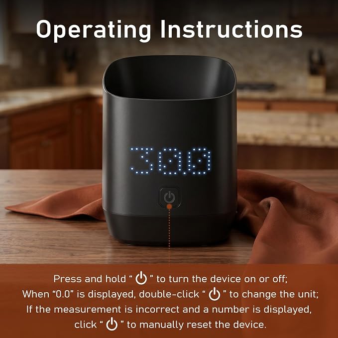 Subscale Digital Dosing Cup with LED Display, 0.1g High Precision Expresso Coffee Scale, Rechargeable Coffee Bean Measurer, Touch Sensitive Brewing Espresso Accessories - Ideal for Coffee Lover Gifts