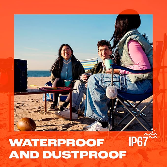 JBL Clip 5 - Ultra-Portable, Waterproof & Dustproof Bluetooth Speaker, Big JBL Pro Sound with Punchy bass, Integrated Carabiner, Up to 12 Hours of Play, Made in Part with Recycled Materials (Red)