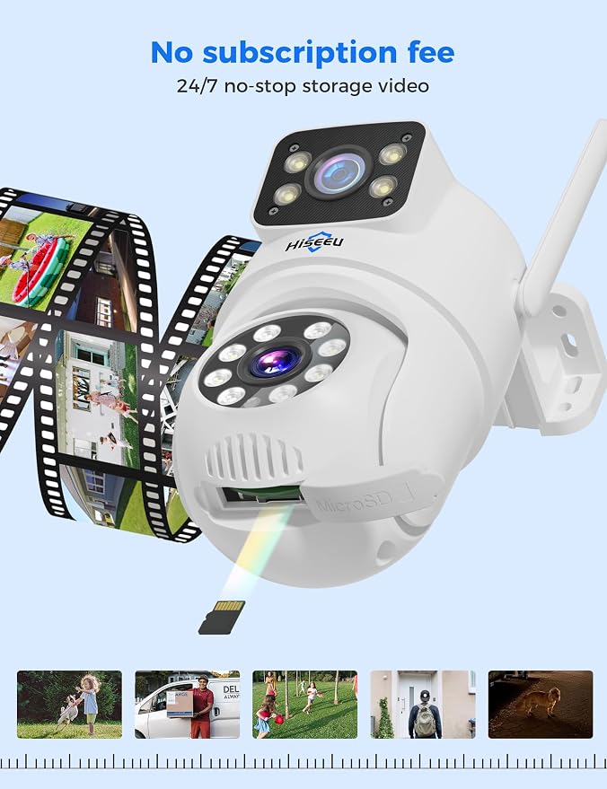 Hiseeu Outdoor Camera, Security Camera for Home Security