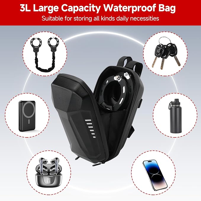 Heavy Duty Scooter Lock - 8mm Anti-Theft Chain Lock with 3 Keys, 94cm Weatherproof Security Lock for Electric Scooters, Bikes, Motorcycles