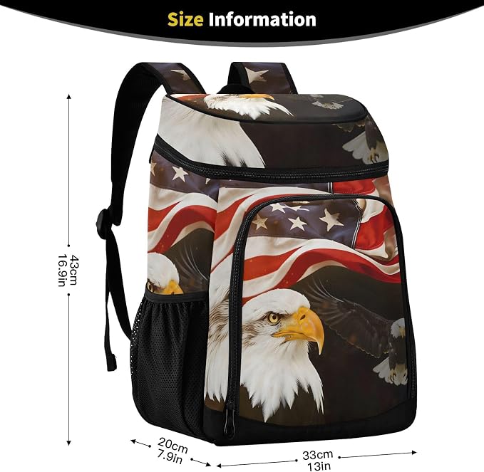 Tropical Pineapples Fruits Cooler Backpack Insulated Leak Proof Beach Cooler Bag Soft Lunch Picnic Hiking Camping Backpack Cooler