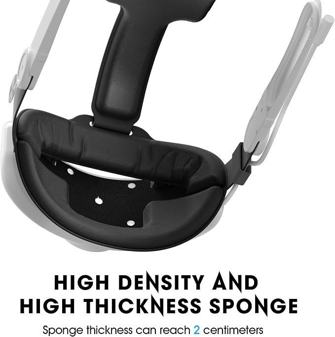 VR Head Set Strap with 10000mAh Battery for Meta Quest 3/3S - Patented One-Click Release, Adjustable Detachable Design Compatible with Quest 2 3/3S, Balanced and Comfortable VR Gaming