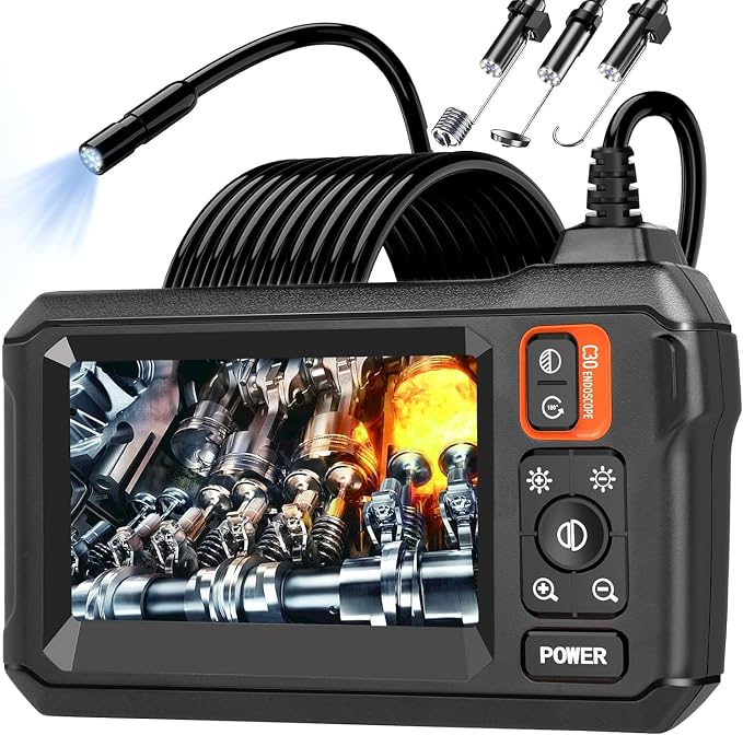 Daxiongmao Endoscope Camera with Light, 1080P HD Borescope, IP67 Waterproof Snake Camera – Ideal for Inspecting Walls, Vents, Automotive Engines, Pipes – A Great Gift Tool for Men (16.5ft)