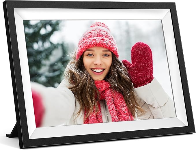 Frameo 10.1 Inch WiFi Digital Picture Frame with 1280x800 IPS Touch Screen Photo Frame Electronic, 32GB Memory, Auto-Rotate,Slideshow,Share Photos or Videos Instantly via Frameo App from Anywhere