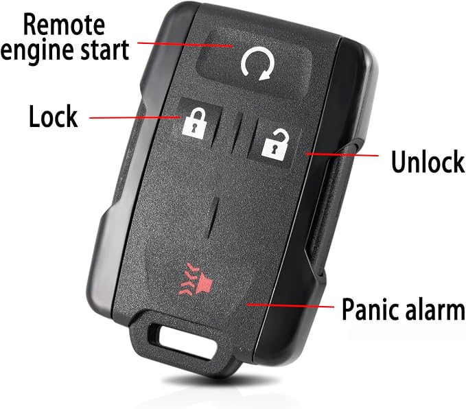DIY Key Fob Kit for GMC Sierra Chevy Silverado 2014-2018 | With Simple Key OBD Tool,Easy speedy install,starsGood spare key,GMC Canyon Chevy Colorado 2015-2021