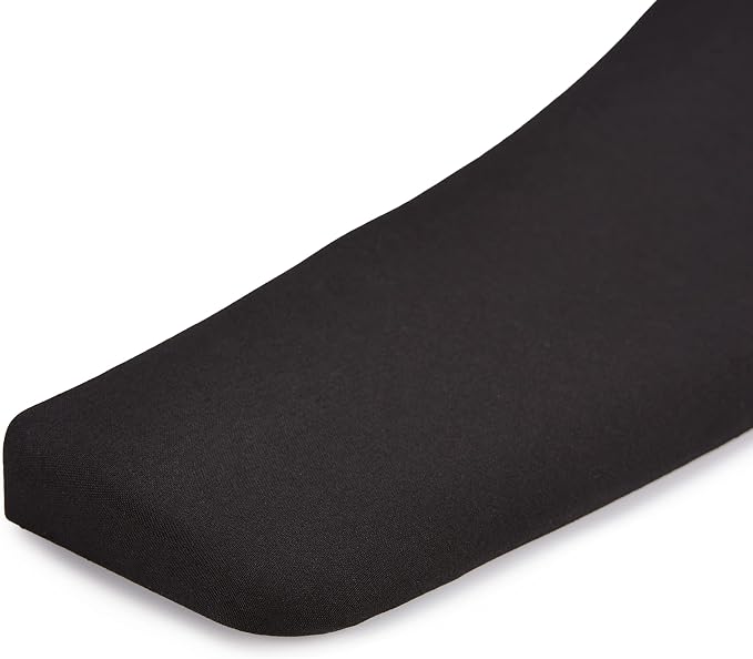 Amazon Basics Ergonomic Wireless Keyboard and Mouse Combo with Wrist Rest, Plug and Play, 2.4 GHz USB, Easy to Use, Black