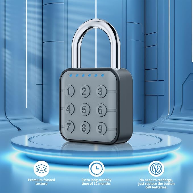 Combination Lock, Combination Lock for Locker, Locker Lock & Gym Locker Lock - High Security, Easy to Use for Gym, School, Travel, Outdoor (Gray/Black-2 Pack)