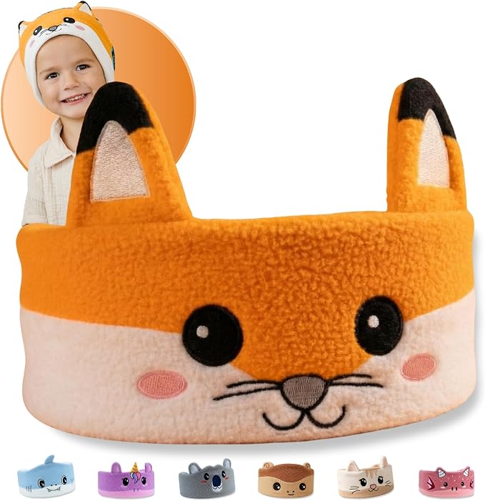 3.0 - Original Toddler Headphones, Kids Headband Headphones - Bluetooth Wireless Headband - Comfortable Headphones for Plane - Safe Volume Limit - Adjustable, Travel, School, and Sleep (Rusty)