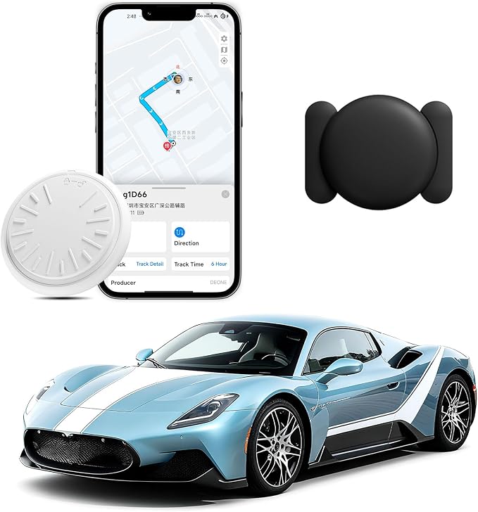 GPS Tracker for Vehicles - Hidden Tracking Devices for Cars, GPS Tracker for Vehicle No Monthly Fee, Car Tracker Device with Real-Time Location, Compact Tracker Device, Work with Android and iOS