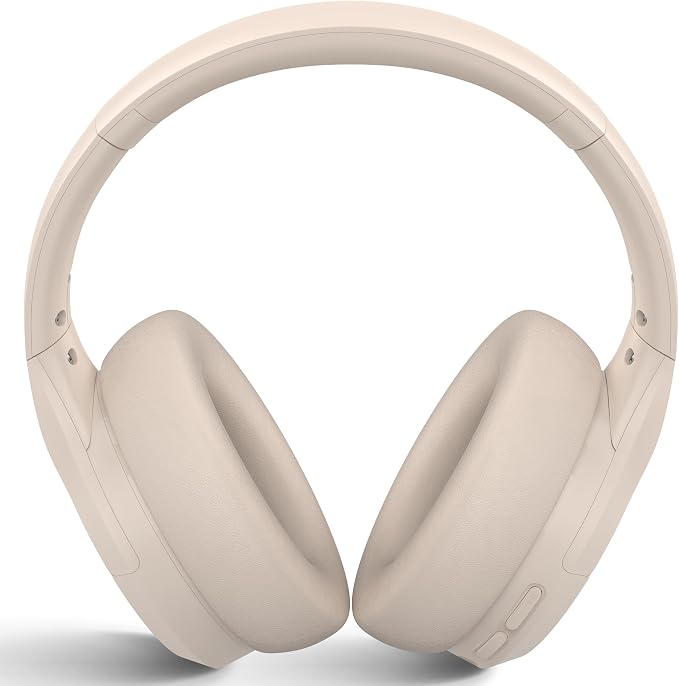 ANC Wireless Bluetooth 5.4 Headset, ENC Built-in Mic for Clear Calls, Hi-res, Foldable, Breathable Over Ear Comfort, Low Latency, Lightweight, 3.5 mm Audio Cable, Wired, for Cell Phones, Tablets, PC’s