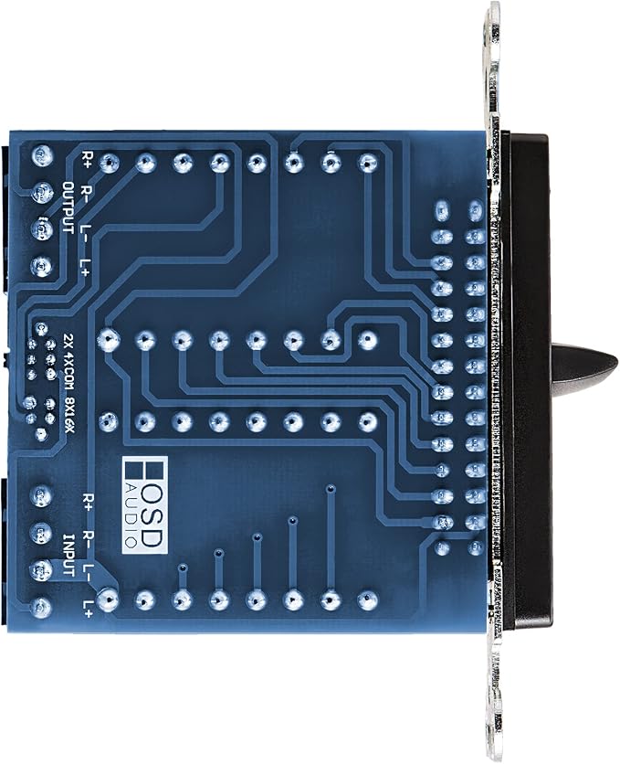 OSD Audio 100W in Wall Volume Control Impedance Matching for Home Speakers, Slider Black VMS100