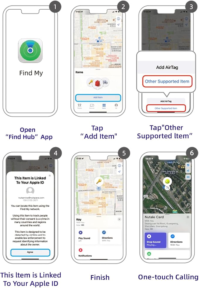Thin Wallet Tracker Card, Find My or Google'S Find Hub App, Dual System Both iOS and Android Tracker Card, Item Finder for Luggage Passports, Phone,IP68 (1-Black)