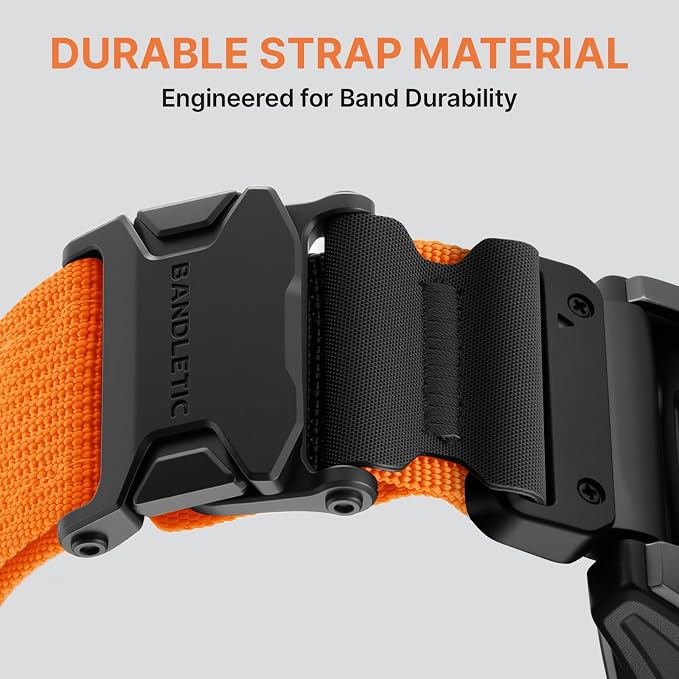 Bandletic Magnetic Bands Compatible with Garmin Fenix 6X Watch Band, 26mm Quick Fit Strap for Fenix 8 51mm/7X Pro/5X Plus/3/3 HR/Instinct 2X 3 50mm /Enduro/Quatix Tactix 8 51mm/Epix Pro (Gen 2) 51mm