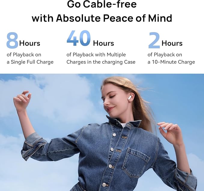 Wireless Earbuds,Bluetooth Headphones,Noise Cancelling Air Buds Pods,3D Ear pods 4,in-Ear Ear Buds with Deep Bass Earphones Sport Headsets,USB-C Charging Case,for Android/Samsung/Apple iPhone