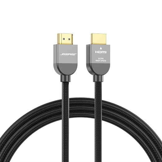RUIPRO 8K HDMI Ultra High Speed Certified Cable 10 Feet 48Gbps 8K60Hz 4K120Hz Dynamic HDR eARC HDCP2.2/2.3 for RTX4080/4090/3080/3090, Xbox S/X, PS5/4, AVR, Projector, LG/Samsung/Sony TV